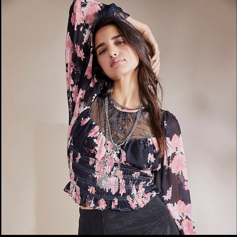 NWT Free People Daphne Blouse